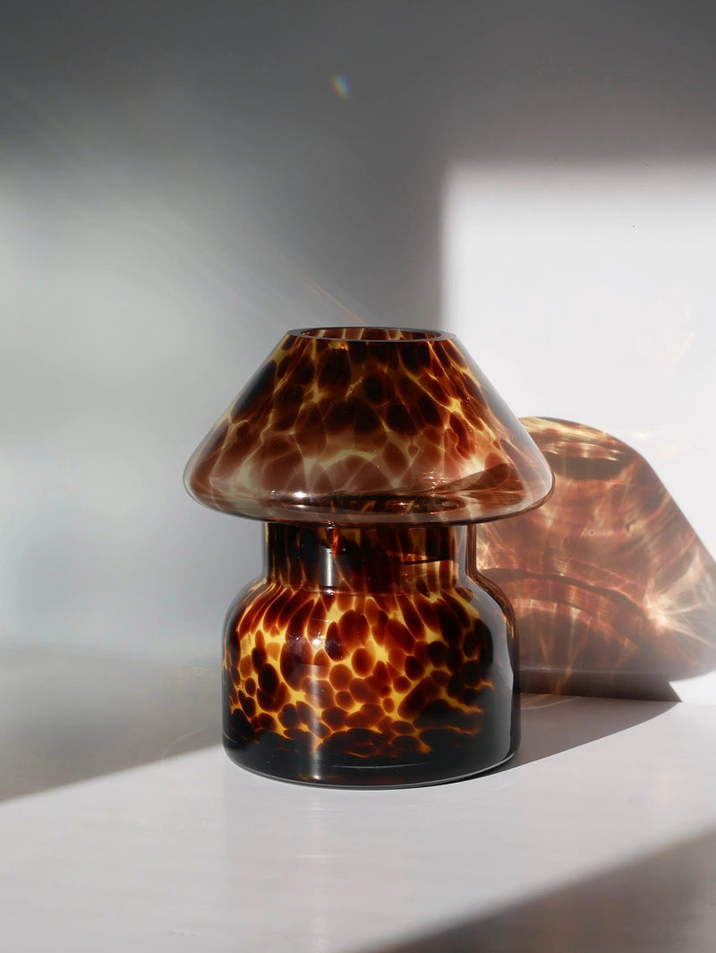 Brown Mushroom Candle Lamp - Tobacco Vanilla-URBAN BURN-Over the Rainbow