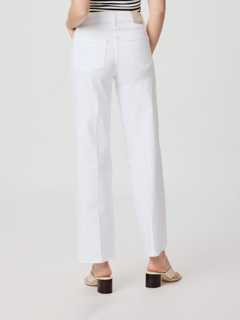 Sasha High Rise Straight Jean - Crisp White-Paige-Over the Rainbow