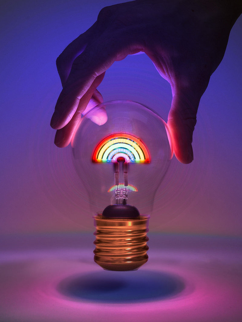 Cordless Magic Rainbow Lightbulb-SUCK UK-Over the Rainbow