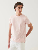 Iconic Pima Crew Neck T-Shirt - Powder Pink-Patrick Assaraf-Over the Rainbow