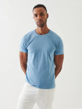 Iconic Pima Crew Neck T-Shirt - Country Blue