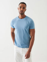 Iconic Pima Crew Neck T-Shirt - Country Blue