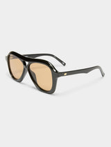 Drizzle Sunglasses - Black Light Brown Mono-LE SPECS-Over the Rainbow