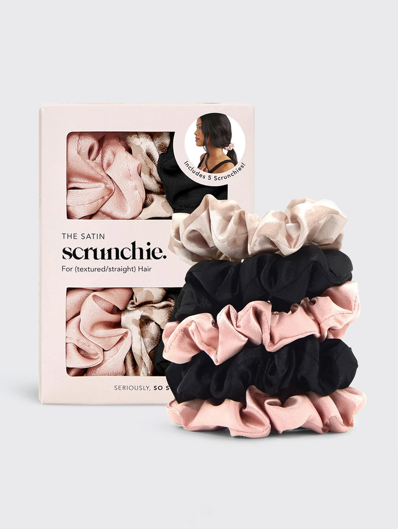 Satin Sleep Scrunchies - Assorted-KITSCH-Over the Rainbow