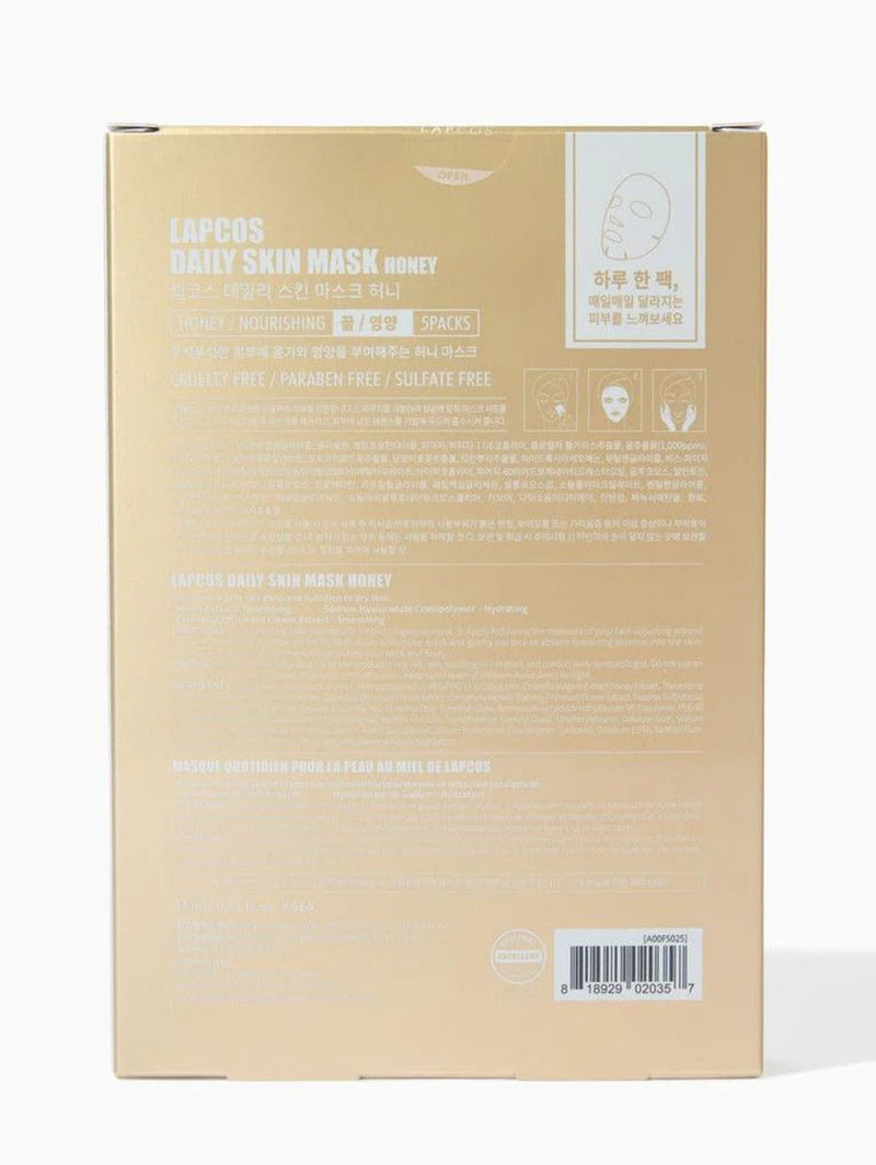 Daily Honey Nourishing Sheet Mask - 5 Pack-LAPCOS-Over the Rainbow