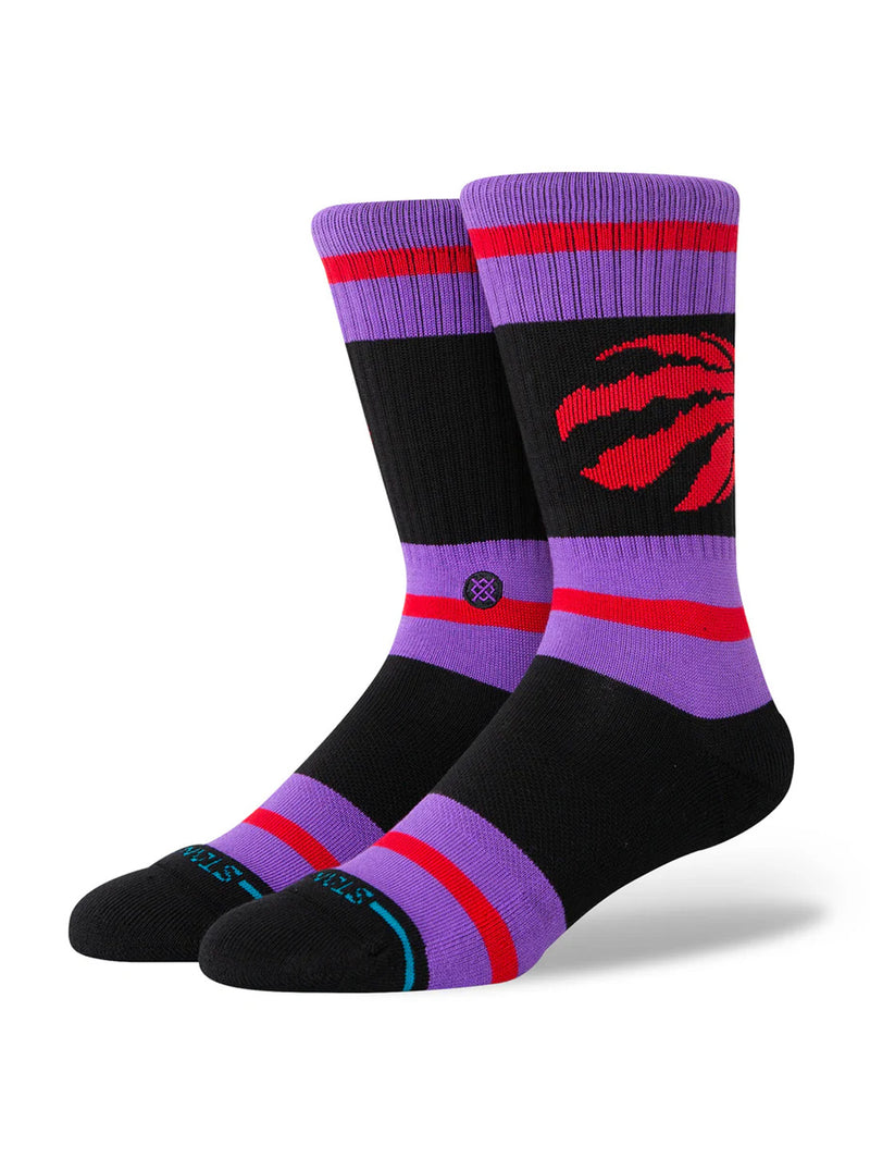 NBA Prep Stripe Crew Sock - Toronto Raptors-Stance-Over the Rainbow