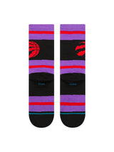 NBA Prep Stripe Crew Sock - Toronto Raptors-Stance-Over the Rainbow