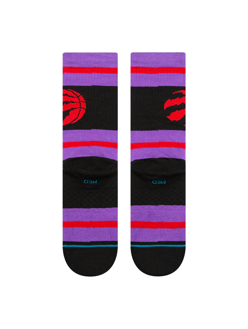 NBA Prep Stripe Crew Sock - Toronto Raptors-Stance-Over the Rainbow