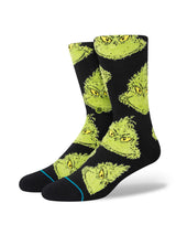 The Grinch Mean One Sock - Black-Stance-Over the Rainbow