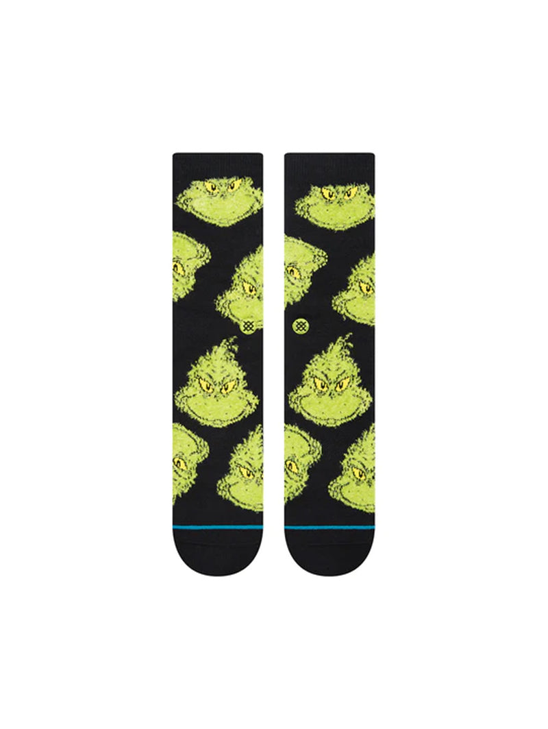 The Grinch Mean One Sock - Black-Stance-Over the Rainbow