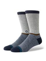 Uptown Crew Sock - Navy-Stance-Over the Rainbow