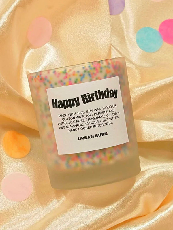 Wood Wick Candle - Birthday Cake-URBAN BURN-Over the Rainbow