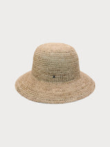 Oonadetta Crochet Bucket Hat - Natural-ACE OF SOMETHING-Over the Rainbow