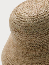 Oonadetta Crochet Bucket Hat - Natural-ACE OF SOMETHING-Over the Rainbow