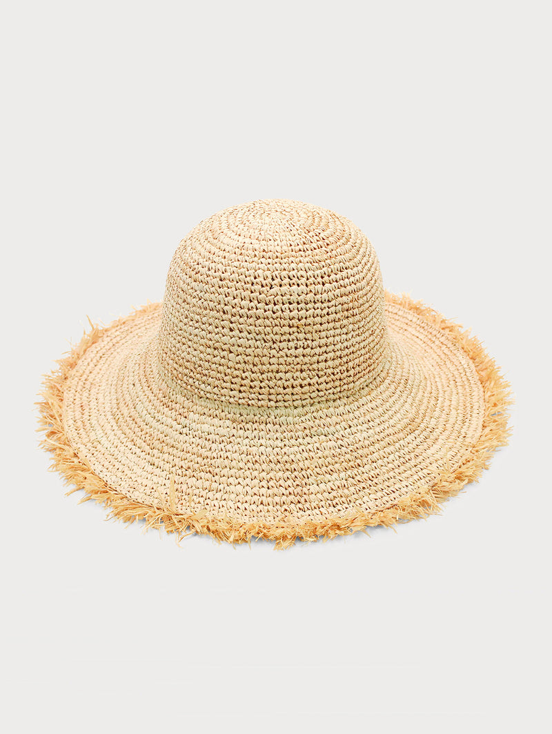 Indra Crochet Bucket Hat - Natural-ACE OF SOMETHING-Over the Rainbow