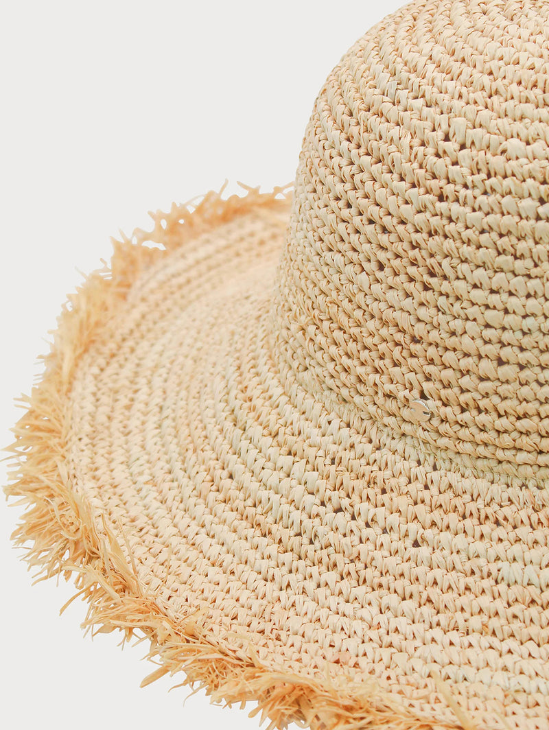 Indra Crochet Bucket Hat - Natural-ACE OF SOMETHING-Over the Rainbow