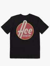 Supima Retro Ace Graphic Tee - Black-ACE RIVINGTON-Over the Rainbow