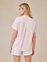 Short Sleeve Pocket Shirt - Petal Pink