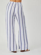 Easy Wide Leg Pant - Coastal Ombre Stripe-Bella Dahl-Over the Rainbow