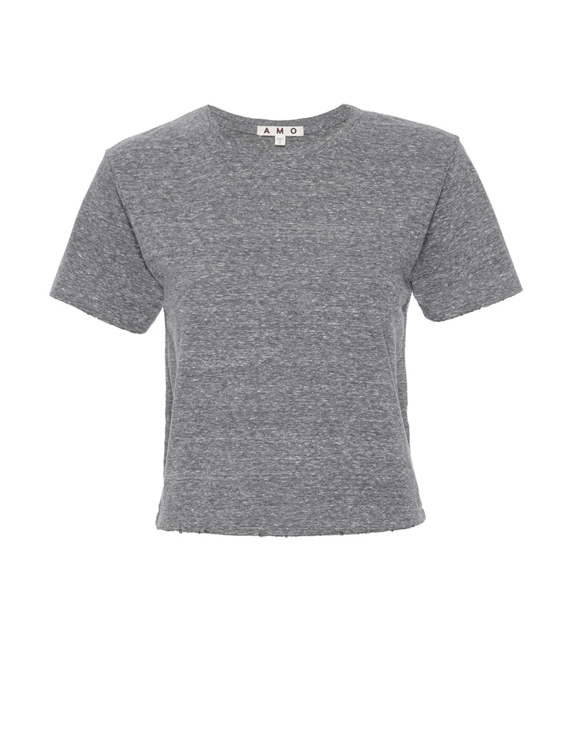 Short Sleeve Babe Tee - Heather Grey-AMO-Over the Rainbow