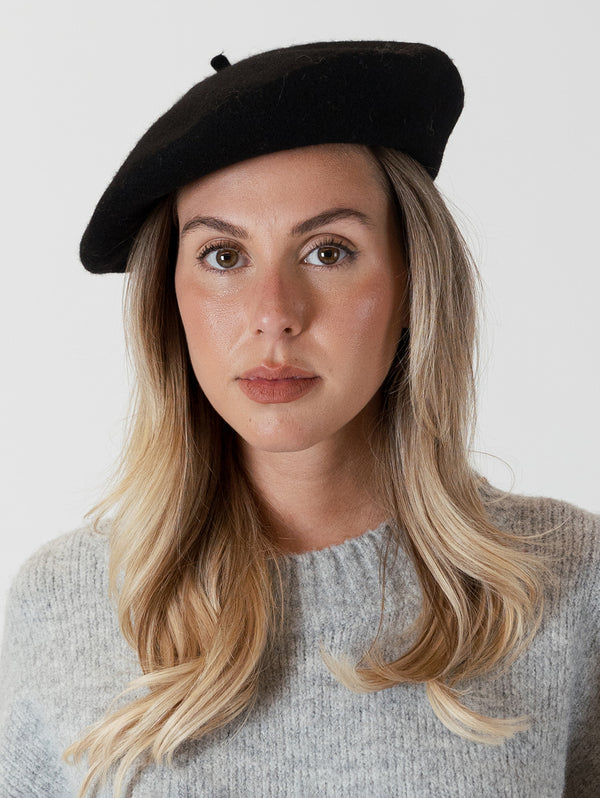 Beret - Black-LYLA+LUXE-Over the Rainbow