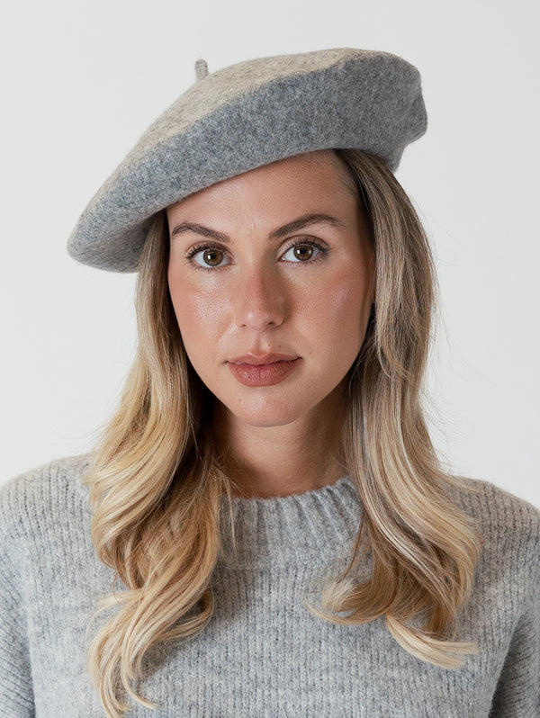 Beret - Grey-LYLA+LUXE-Over the Rainbow