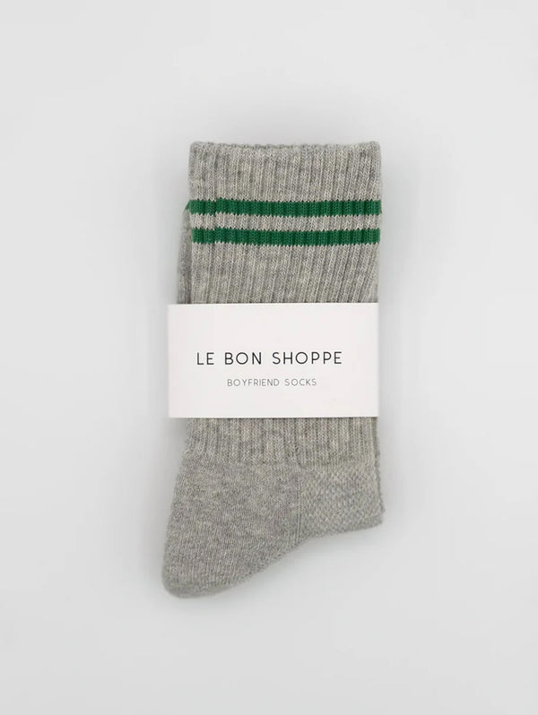 Boyfriend Socks - Light Grey