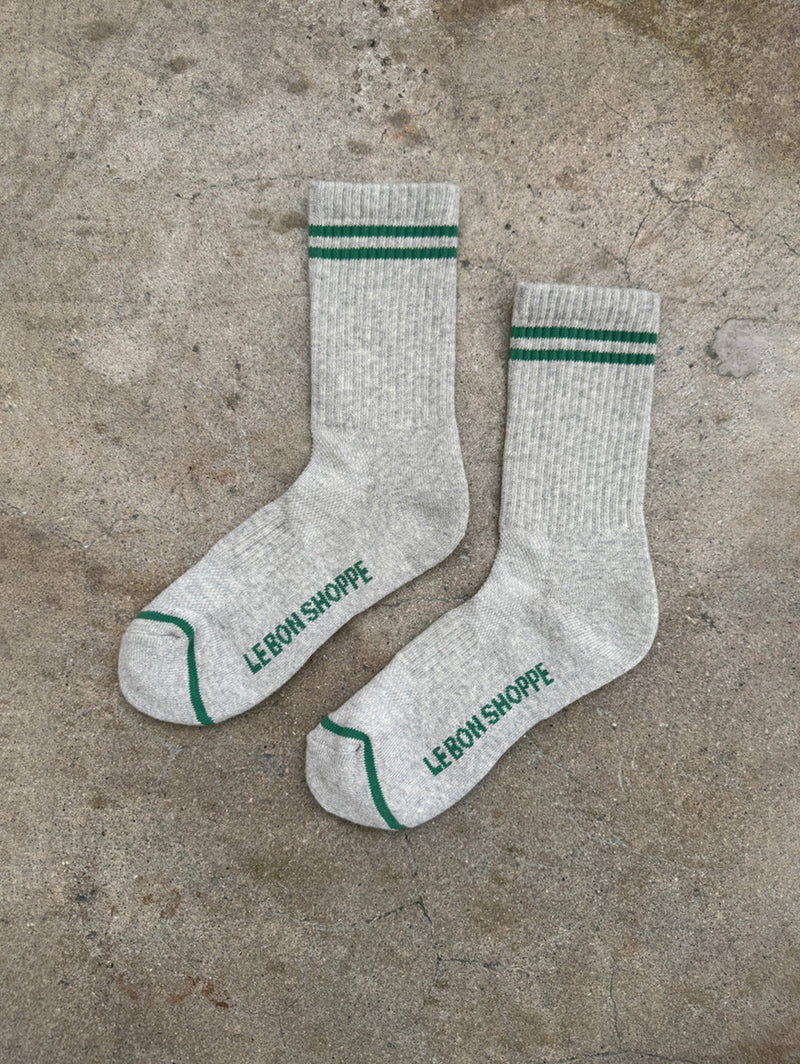 Boyfriend Socks - Light Grey