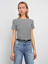 Britty Tee - Black Gingham