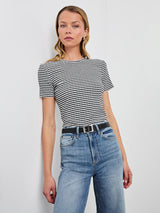 Britty Tee - Black Gingham