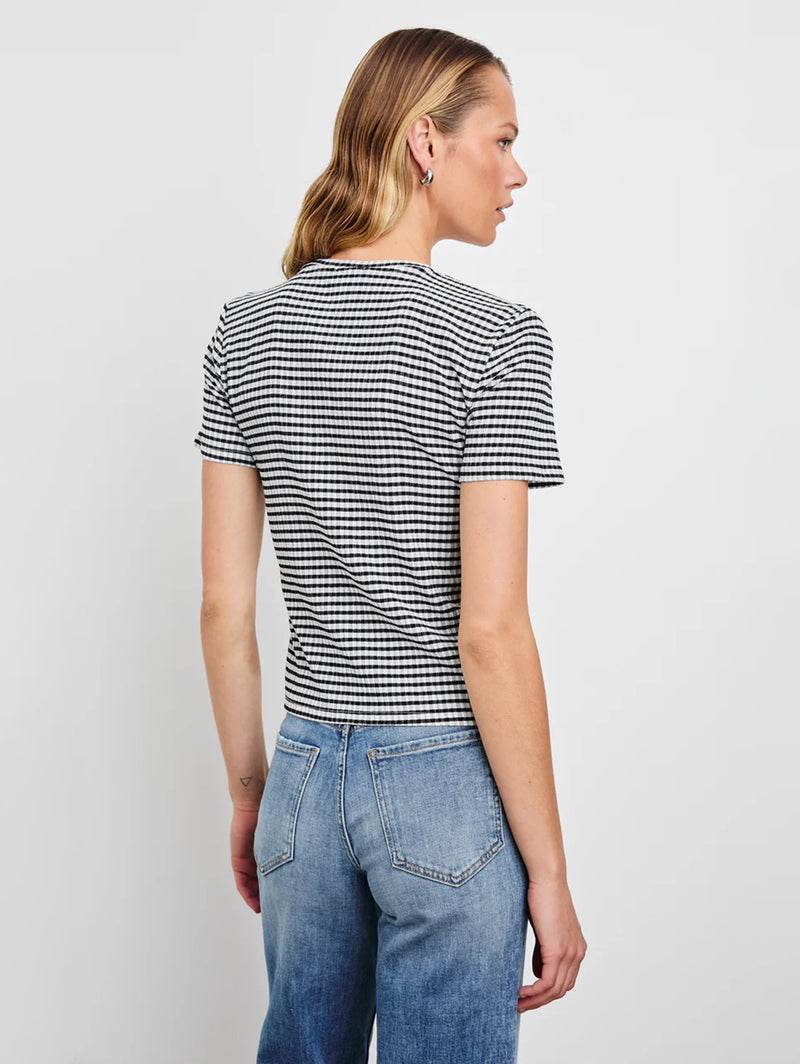 Britty Tee - Black Gingham