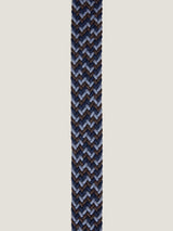 Braided Elastic Belt - Indigo Multi-34 HERITAGE-Over the Rainbow