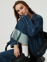 Cathy Cuff Jeans - Dark Blue Denim-Mavi-Over the Rainbow