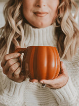 Figurine Coffee Mug - Orange Pumpkin-SWEET WATER DECOR-Over the Rainbow