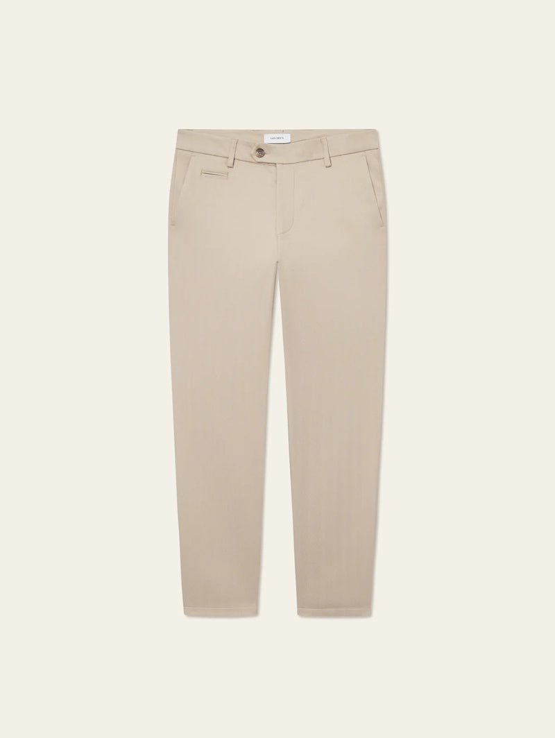 Como Herringbone Suit Pants - Dark Sand/Light Sand-LES DEUX-Over the Rainbow