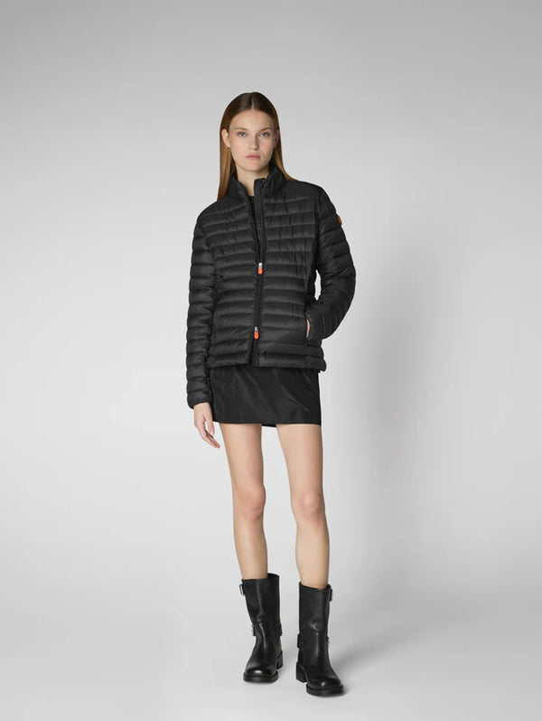 Carly Zip Jacket - Black-SAVE THE DUCK-Over the Rainbow