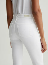 Mari Mid Rise Straight Jean - White-AG Jeans-Over the Rainbow