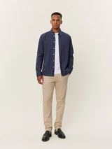 Desert Reg Stripe Shirt - Dark Navy-LES DEUX-Over the Rainbow