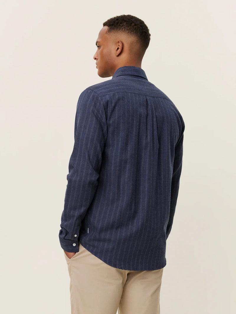 Desert Reg Stripe Shirt - Dark Navy-LES DEUX-Over the Rainbow