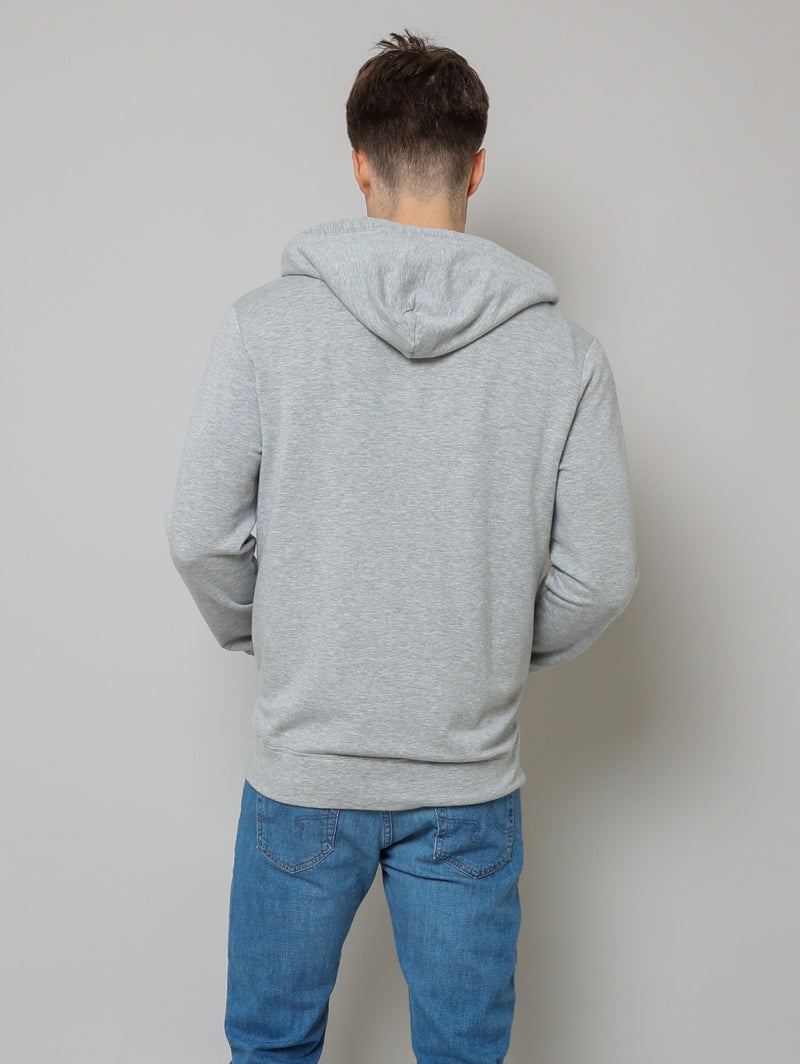 Rodan Luxe Fleece Zip Hoodie - Heather Grey-Velvet-Over the Rainbow