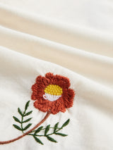 Embroidery Flowers Shirt - Natural-PORTUGUESE FLANNEL-Over the Rainbow