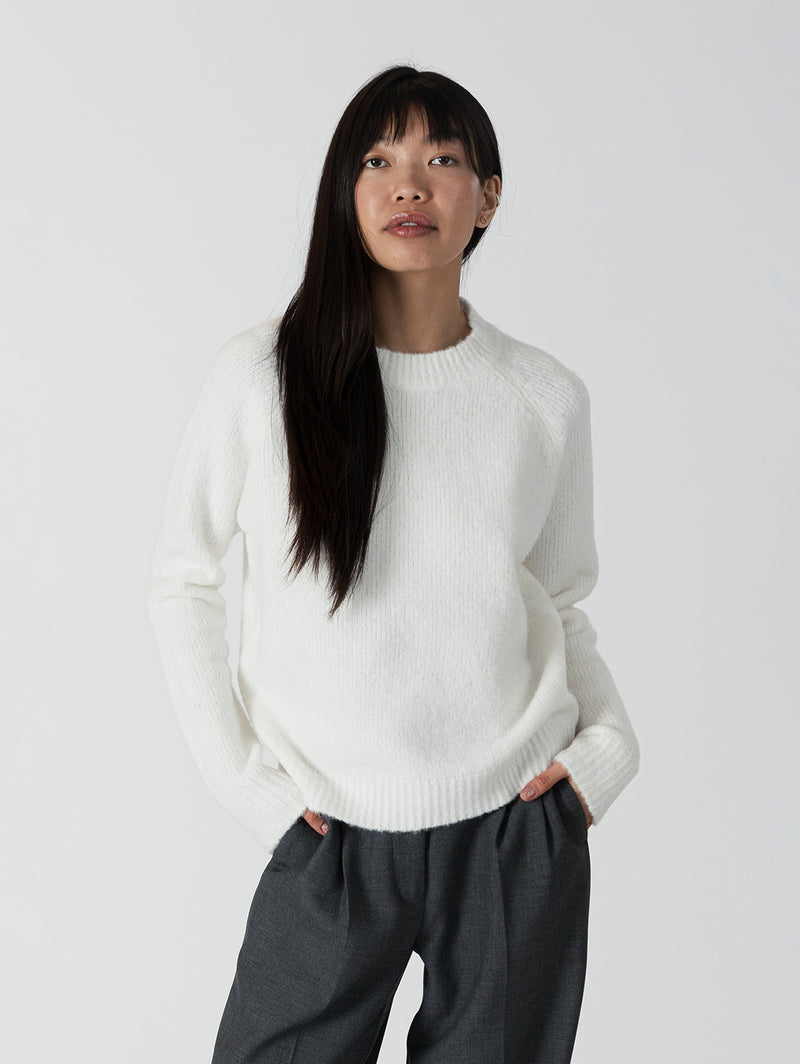 Ezra Crewneck - Off White-LYLA+LUXE-Over the Rainbow