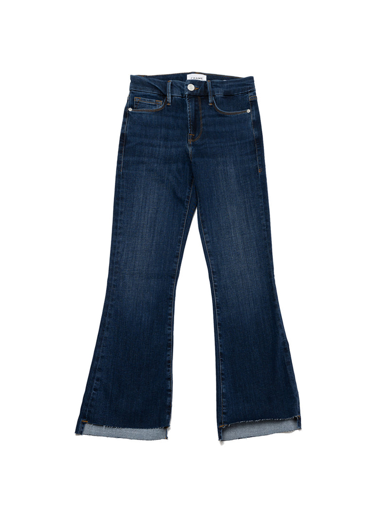 Shop Frame Le Crop Mini Bootcut Sateen Jeans