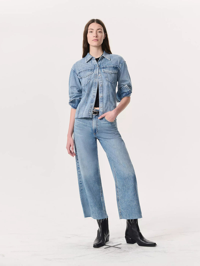 Featherweight Andi Wide Leg Crop Jean - Beacon-RAG + BONE-Over the Rainbow