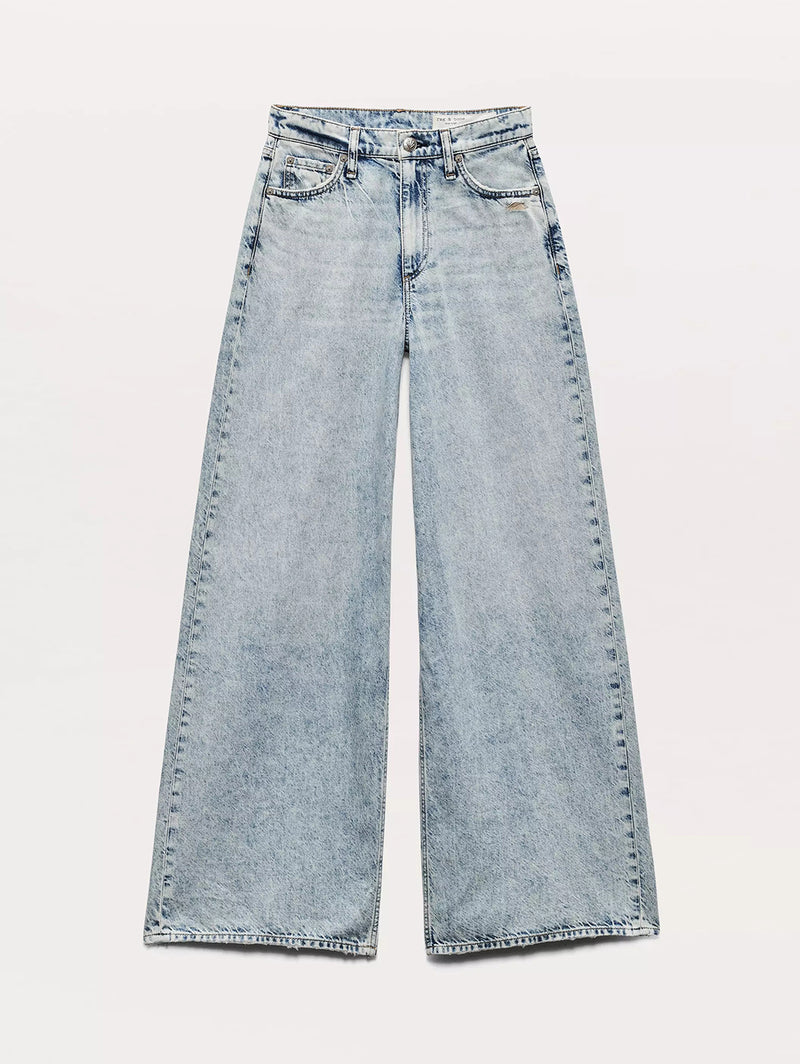 Featherweight Sofie High Rise Wide Jean - Bellport-RAG + BONE-Over the Rainbow