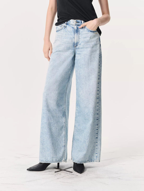 Featherweight Sofie High Rise Wide Jean - Bellport-RAG + BONE-Over the Rainbow