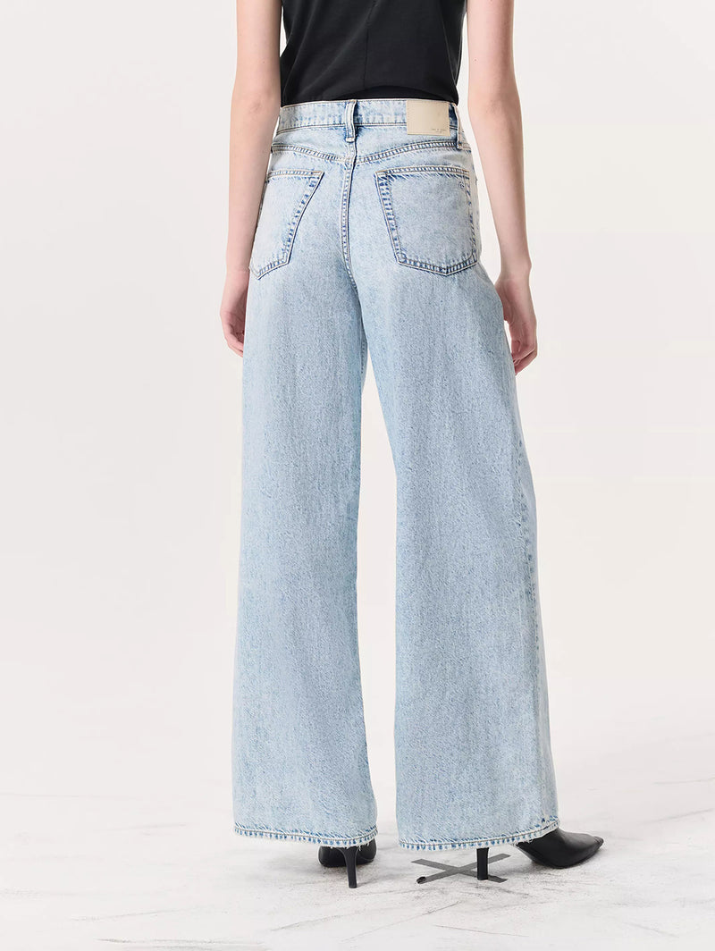 Featherweight Sofie High Rise Wide Jean - Bellport-RAG + BONE-Over the Rainbow