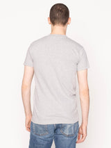 Contrast Pocket Tee - Asagi Sashiko Heather Grey-Naked & Famous-Over the Rainbow