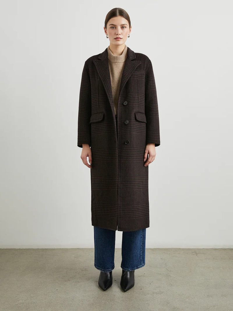 Gallery Coat - Espresso Houndstooth-Rails-Over the Rainbow