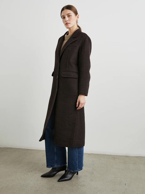 Gallery Coat - Espresso Houndstooth-Rails-Over the Rainbow